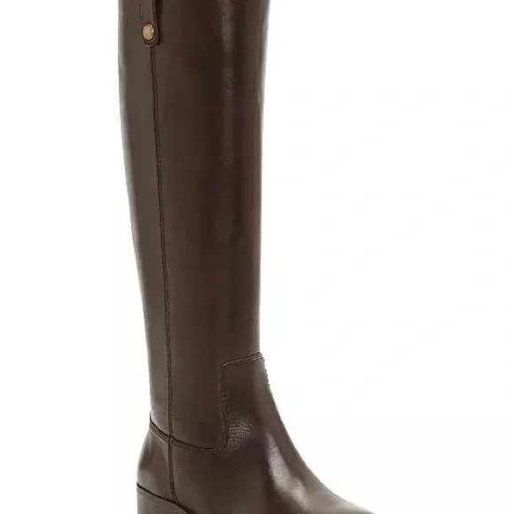 NWT INC International Concepts Sz 8.5 M  Wide Calf Knee high Brown Leather Boots - Picture 8 of 12